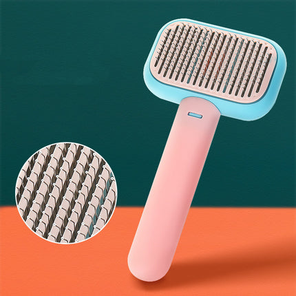 New Pet Hair Brush for Cats & Dogs – Stainless Steel Massage & Open-Knot Comb | Petpexi