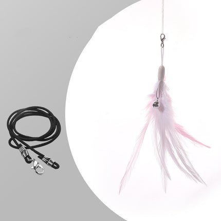 Cat Toy Laser Tease Stick with Feather Bell – Interactive Cat Wand | Petpexi