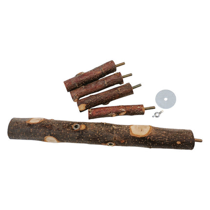 Parrot Bird Wood Stand Pole Toy – Stylish & Practical Apple Wood Stand | Free USA Shipping at PetPexi