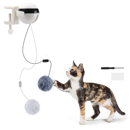 Electric Automatic Lifting Motion Cat Toy – Interactive Smart Puzzle Ball with Rabbit Hair – Available at Petpexi with Free USA Shipping

