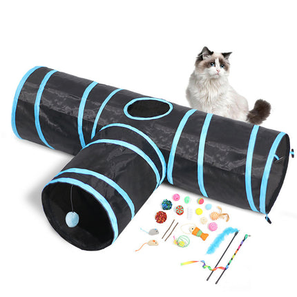 New Foldable Cat Tunnel & Toy Set – Interactive Climbing Path for Cats | Petpexi