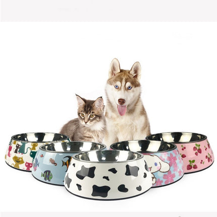Stainless Steel Pet Bowl – Cute Anti-Slip Cat & Dog Feeding Bowl | Petpexi