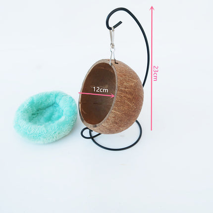 Hamster Toys Guinea Pig Golden Bear Hanging Nest Cotton Nest Bedroom – Coconut Shell Nest – Free & Fast Shipping to the USA!