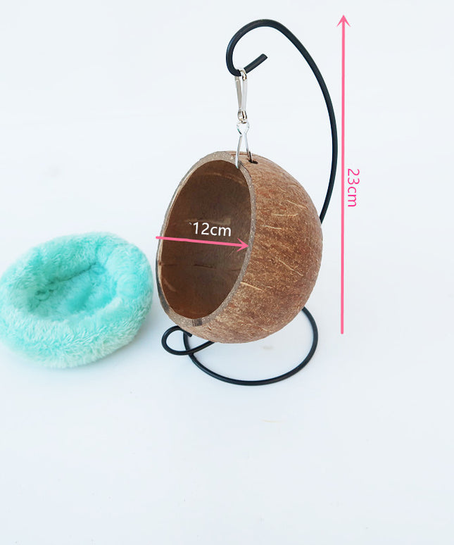 Hamster Toys Guinea Pig Golden Bear Hanging Nest Cotton Nest Bedroom – Coconut Shell Nest – Free & Fast Shipping to the USA!