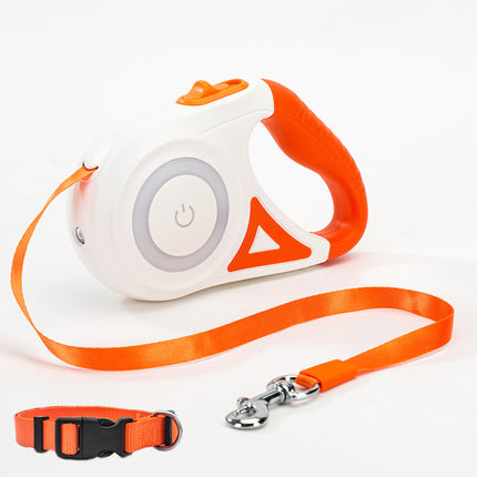 Retractable Dog Leash & Collar Set – Automatic Lock, Telescopic Pet Traction Rope | Petpexi
