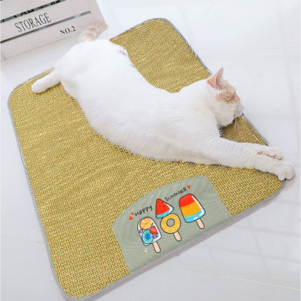 Cooling Rattan Pet Bed – Summer Ice Mat for Dogs & Cats | Petpexi USA