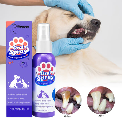 Pet Oral Spray for Cats & Dogs – Teeth Cleaning & Fresh Breath Formula | Petpexi