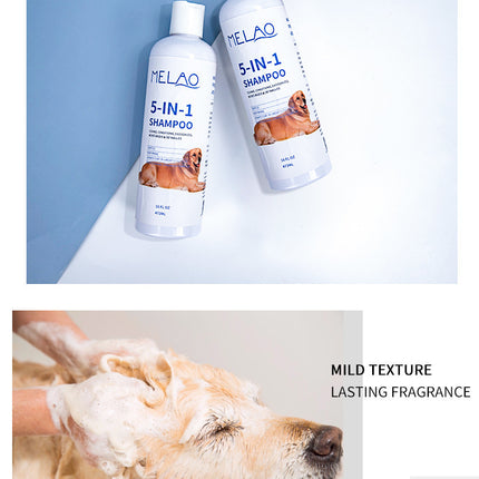 Five-in-One Pet Shampoo 473ml for Cats & Dogs | Soft & Clean | www.petpexi.com