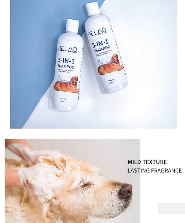 Five-in-One Pet Shampoo 473ml for Cats & Dogs | Soft & Clean | www.petpexi.com