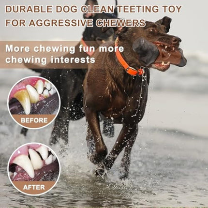 Indestructible Bacon-Flavored Dog Chew Toy for Aggressive Chewers - Large Breed