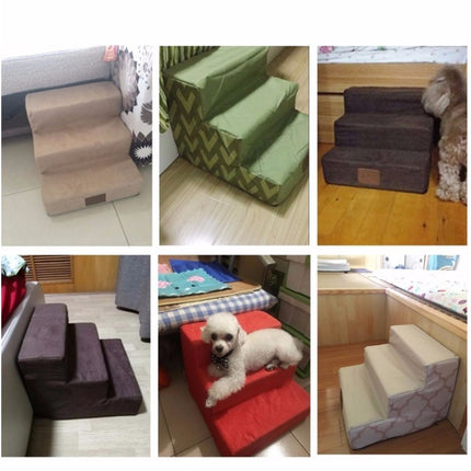 Pet Dog Stairs Climbing Sponge Steps to Bed – Soft & Safe Ladder for Dogs