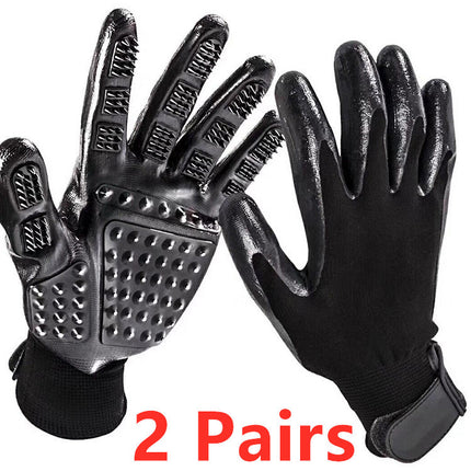 Pet Hair Grooming Glove for Cats, Dogs & Horses – Soft Rubber Shedding, Bathing & Massage Brush | Petpexi
