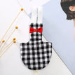 L / Black And White Plaid