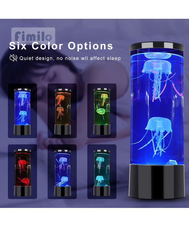Fantasy LED Jellyfish Lamp with color-changing lights creating relaxing ambiance – free USA shipping from PetPexi

