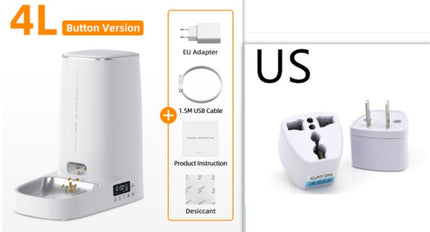 ROJECO 4L Automatic Pet Feeder – Cat & Small Dog Food Dispenser with WiFi/App Control | Fresh, Easy Cleaning | Fast Free Shipping USA – petpexi.com