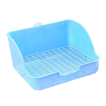 Rabbit Square Toilet Wire Large Heightened Closed Chinchilla Guinea Pig - Plastic Pet Toilet
