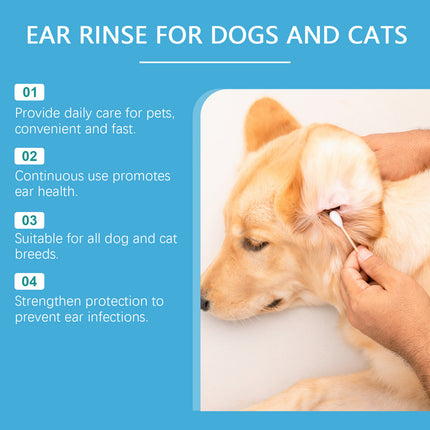 Ear Rinse for Dogs & Cats – Gentle and Effective Ear Cleaner | Petpexi