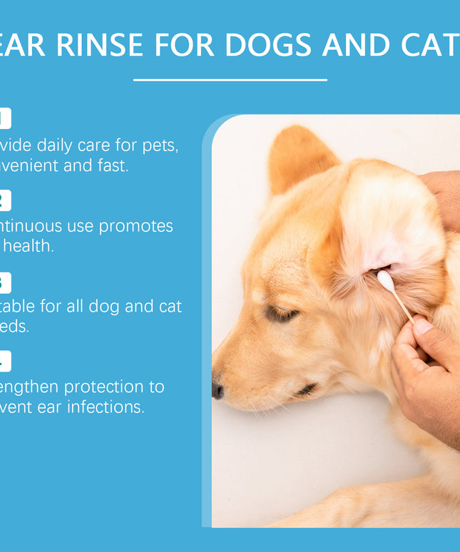 Ear Rinse for Dogs & Cats – Gentle and Effective Ear Cleaner | Petpexi