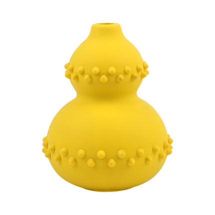 Leaky Gourd Toy - Durable Natural Rubber Dog Ball for Interactive Play