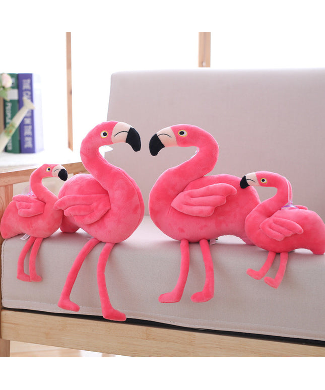 Flamingo Plush Toy in two sizes, soft short plush with PP cotton filling. Perfect for kids and collectors. Fast & free USA shipping | petpexi.com