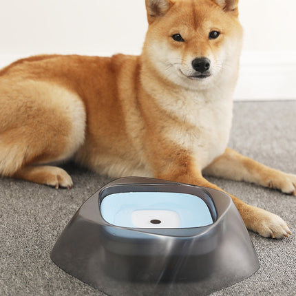 Floating no-spill dog and cat water bowl with anti-wet mouth design – 750ml splash-free pet feeder – eco-friendly & portable – www.petpexi.com

