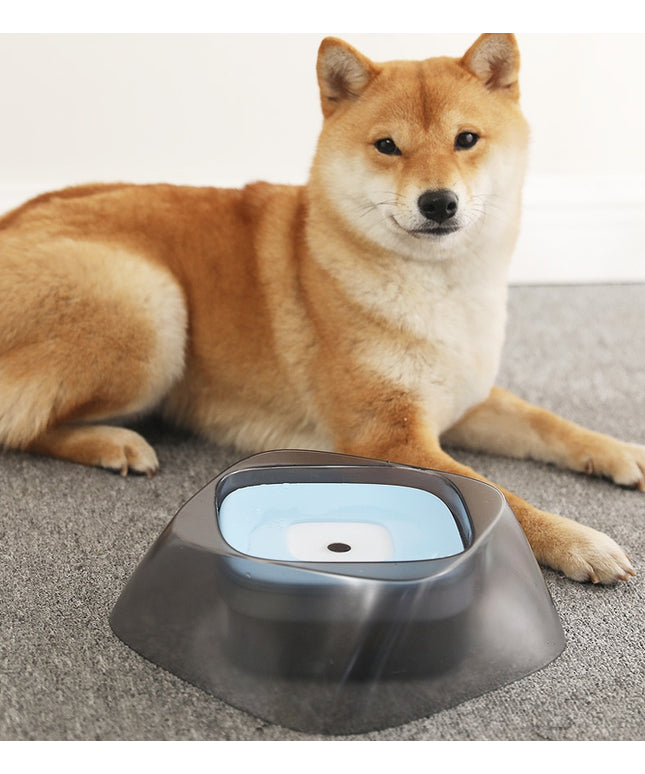 Floating no-spill dog and cat water bowl with anti-wet mouth design – 750ml splash-free pet feeder – eco-friendly & portable – www.petpexi.com

