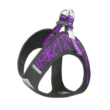 Adjustable chest harness and pet leash made of flying woven fabric for dogs, cats, and rabbits, reflective and comfortable | Petpexi