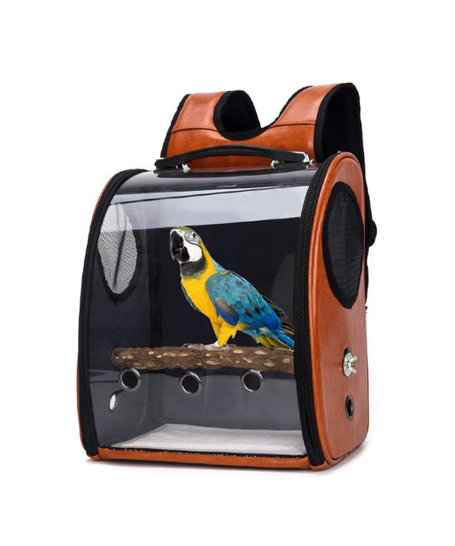 Foldable porous breathable parrot pet bag with geometric pattern – Lightweight travel carrier – PetPexi fast free USA shipping

