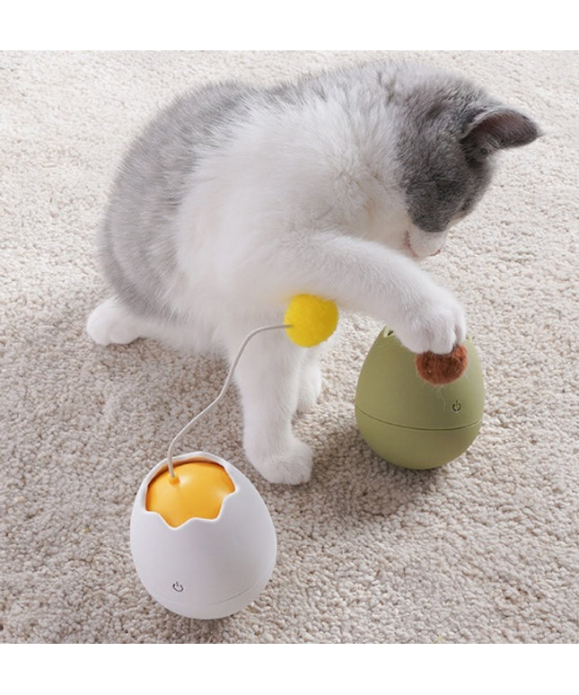 Funny Cat Artifact Knot Toy with Cotton Ball – Battery Operated Interactive Cat Toy – Available at Petpexi with Free USA Shipping

