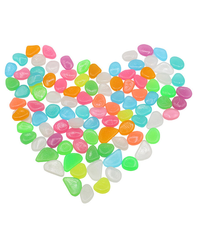 Glow-in-the-dark luminous stones and fluorescent aquarium pebbles made from rare earth powder and polystyrene resin, ideal for fishing and aquariums, by PetPexi.