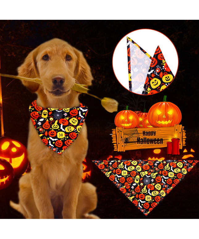 Halloween dog bandanas by Petpexi in vibrant prints and skirt style, available in multiple sizes and colors for comfortable festive wear

