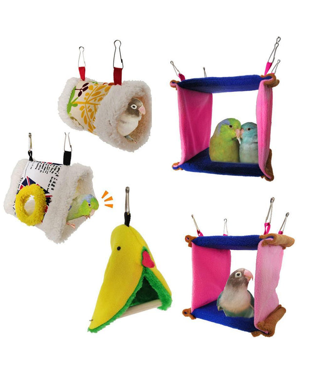 Cozy and comfortable hammock bird nest for birds, parrots, and small pets. Available in various sizes at PetPexi.

