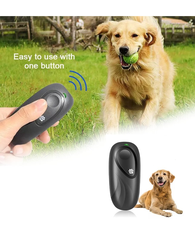 Handheld ultrasonic dog repeller and training device for bark control – available at www.petpexi.com with free USA shipping

