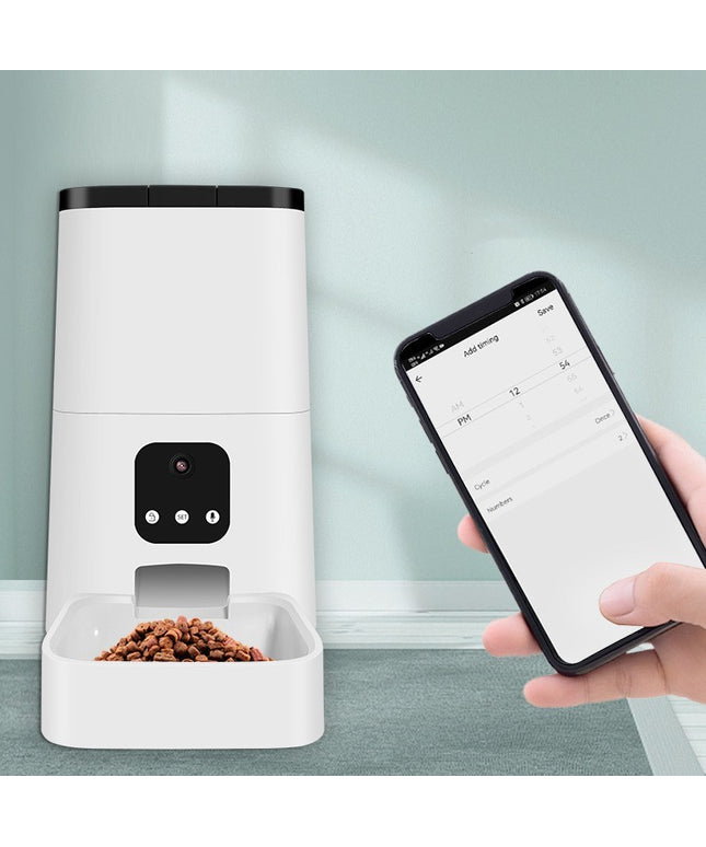 Intelligent 5L Fully Automatic Pet Feeder with App Control and Video Option for Cats and Dogs

