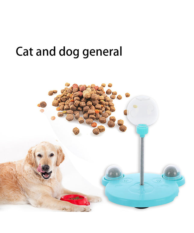 Interactive puzzle feeder toy for cats and small dogs with suction cup base, removable mint ball, and slow food dispensing – petpexi.com

