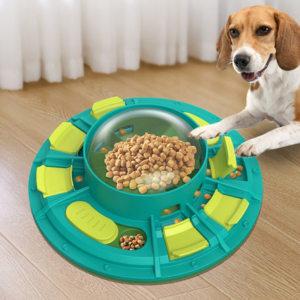 Interactive Dog Puzzle Toy from Petpexi for IQ improvement and slow feeding, made of high-quality non-toxic plastic, suitable for all dog sizes.