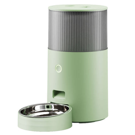 Mefu Smart 2.5L Automatic Pet Feeder with WiFi Control and Stainless Steel Bowl for Cats and Small Dogs

