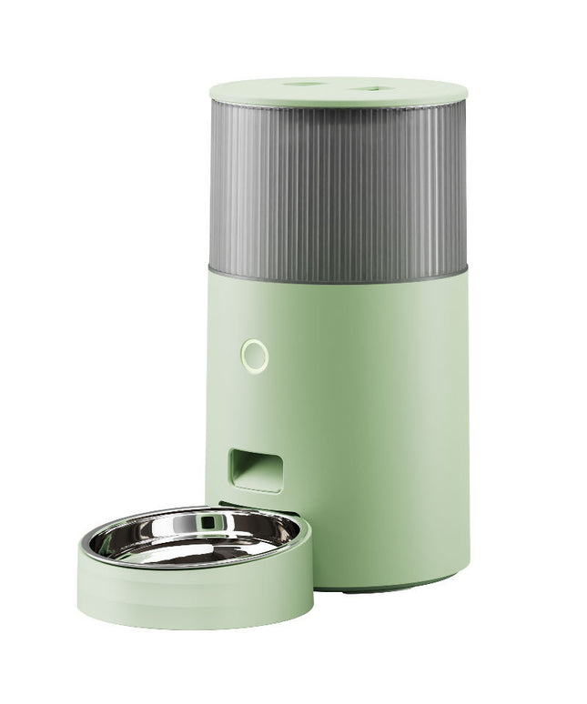 Mefu Smart 2.5L Automatic Pet Feeder with WiFi Control and Stainless Steel Bowl for Cats and Small Dogs

