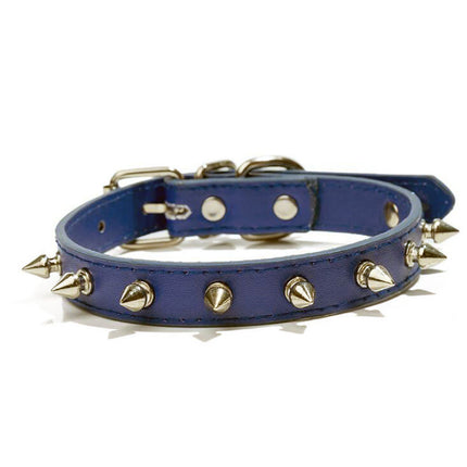 Multicolor PU leather dog collar with sparkling artificial diamonds, breakaway buckle, comfortable and stylish for pets

