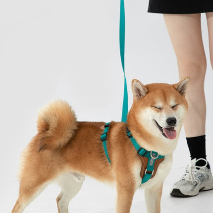Multifunctional heavy-duty dog rope leash with chest strap in cardamom red - adjustable reflective design for small, medium, large dogs from petpexi.com