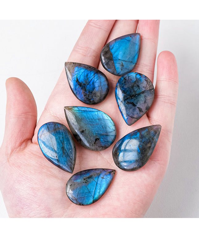 Natural labradorite crystal blue light stone droplet from www.petpexi.com – premium healing gemstone with Fast & Free USA Shipping.