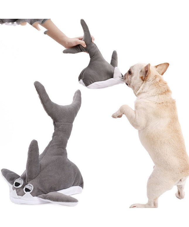 New Whale Shark Pet Plush Toy Shark Doll in gray, soft plush cloth & cotton filling. Fast & free USA shipping | petpexi.com