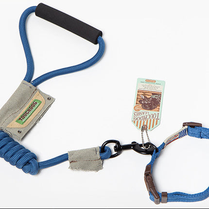 Nylon Dog Leash Vest for small and large dogs, heavy-duty and tangle-free with reflective features from petpexi.com