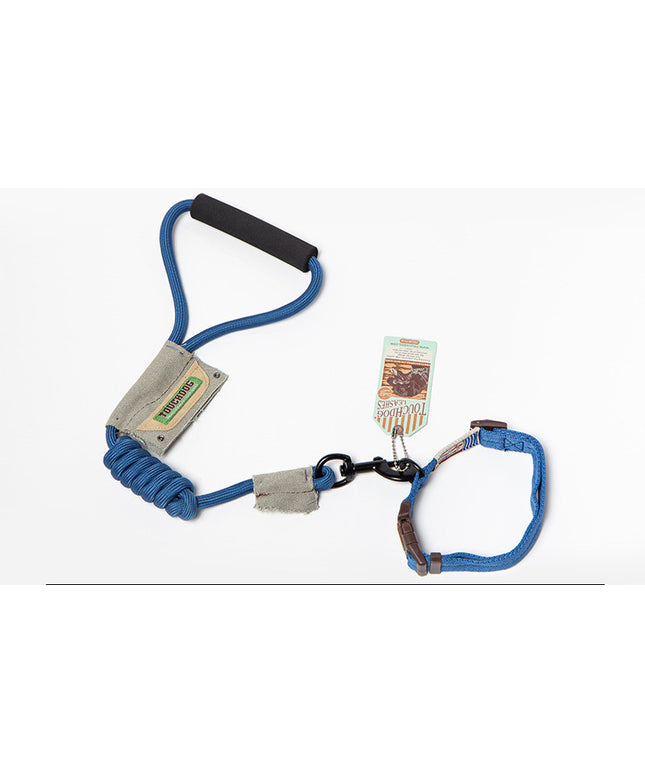 Nylon Dog Leash Vest for small and large dogs, heavy-duty and tangle-free with reflective features from petpexi.com