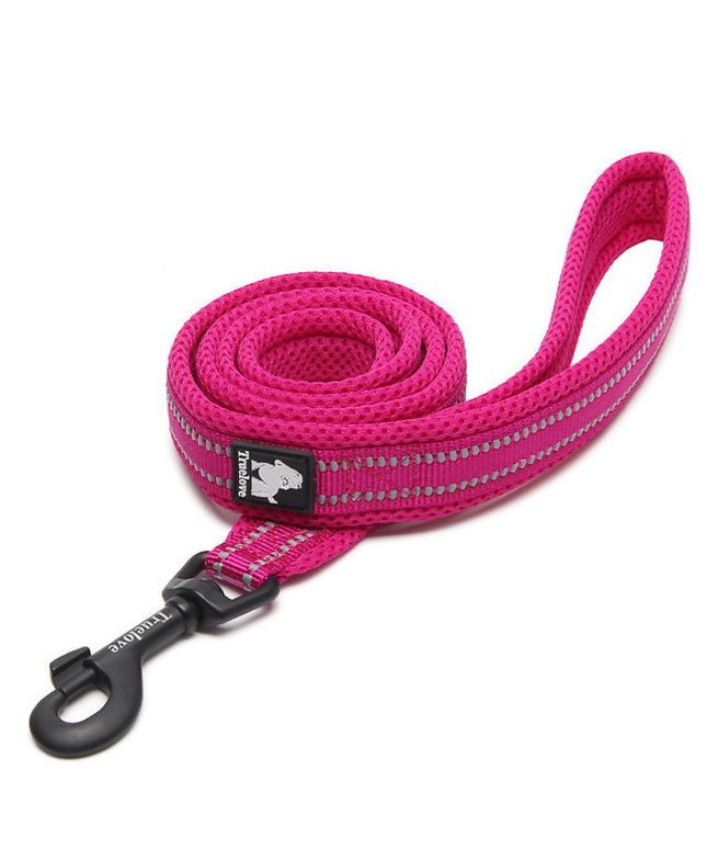 High-quality nylon pet dog leash in black, orange, green, lake blue, and rose red – safe, stylish, and durable. Available at petpexi.com with free USA shipping