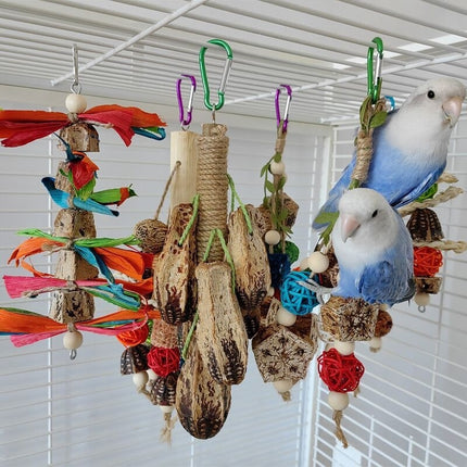 Parrot Toys Parrot Bite Supplies Bird Stand Rod – Natural chewing toys for small pets like parrots, hamsters, and gerbils.

