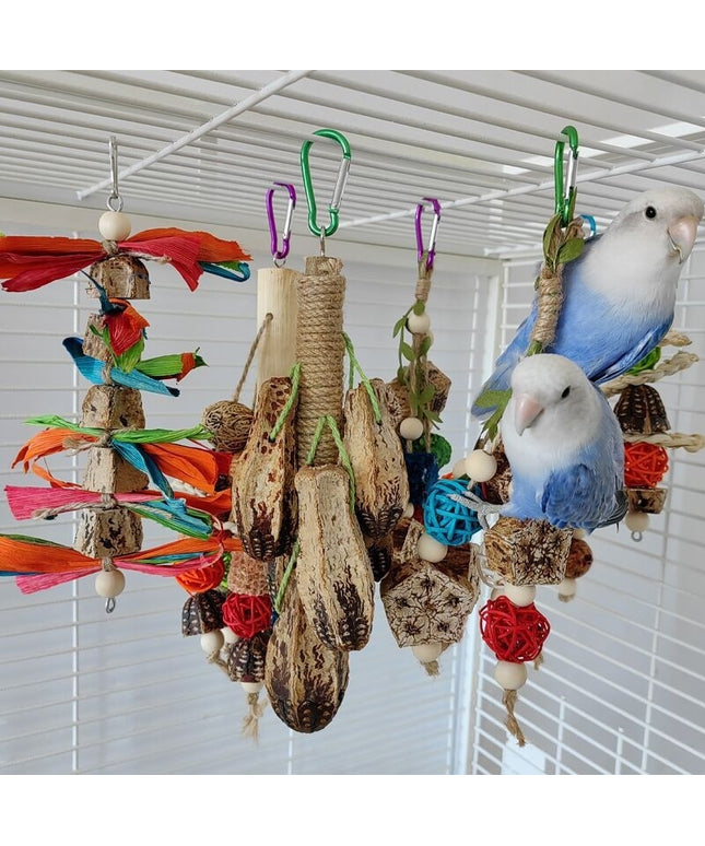 Parrot Toys Parrot Bite Supplies Bird Stand Rod – Natural chewing toys for small pets like parrots, hamsters, and gerbils.

