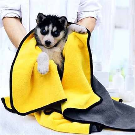 Multi-size pet absorbent towel by Petpexi made with soft nano fiber, highly absorbent and dual-sided for efficient drying of dogs and cats

