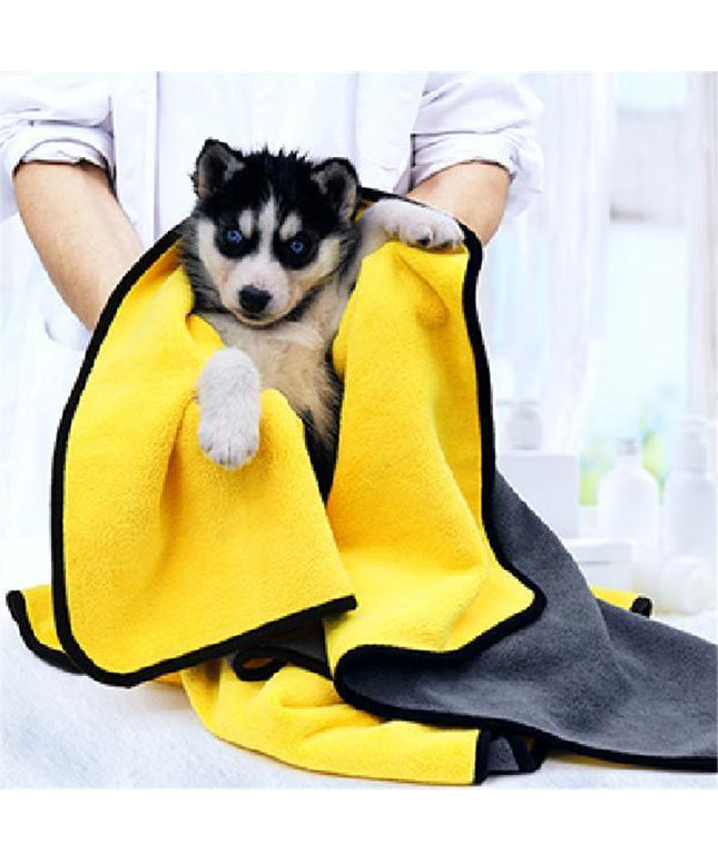 Multi-size pet absorbent towel by Petpexi made with soft nano fiber, highly absorbent and dual-sided for efficient drying of dogs and cats

