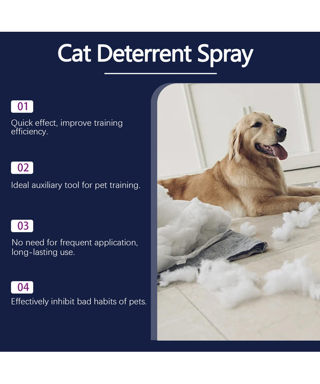 50ml Pet Anti-chewing Spray by Petpexi for dogs and cats, safe natural formula to prevent chewing, biting, scratching, and protect indoor furniture

